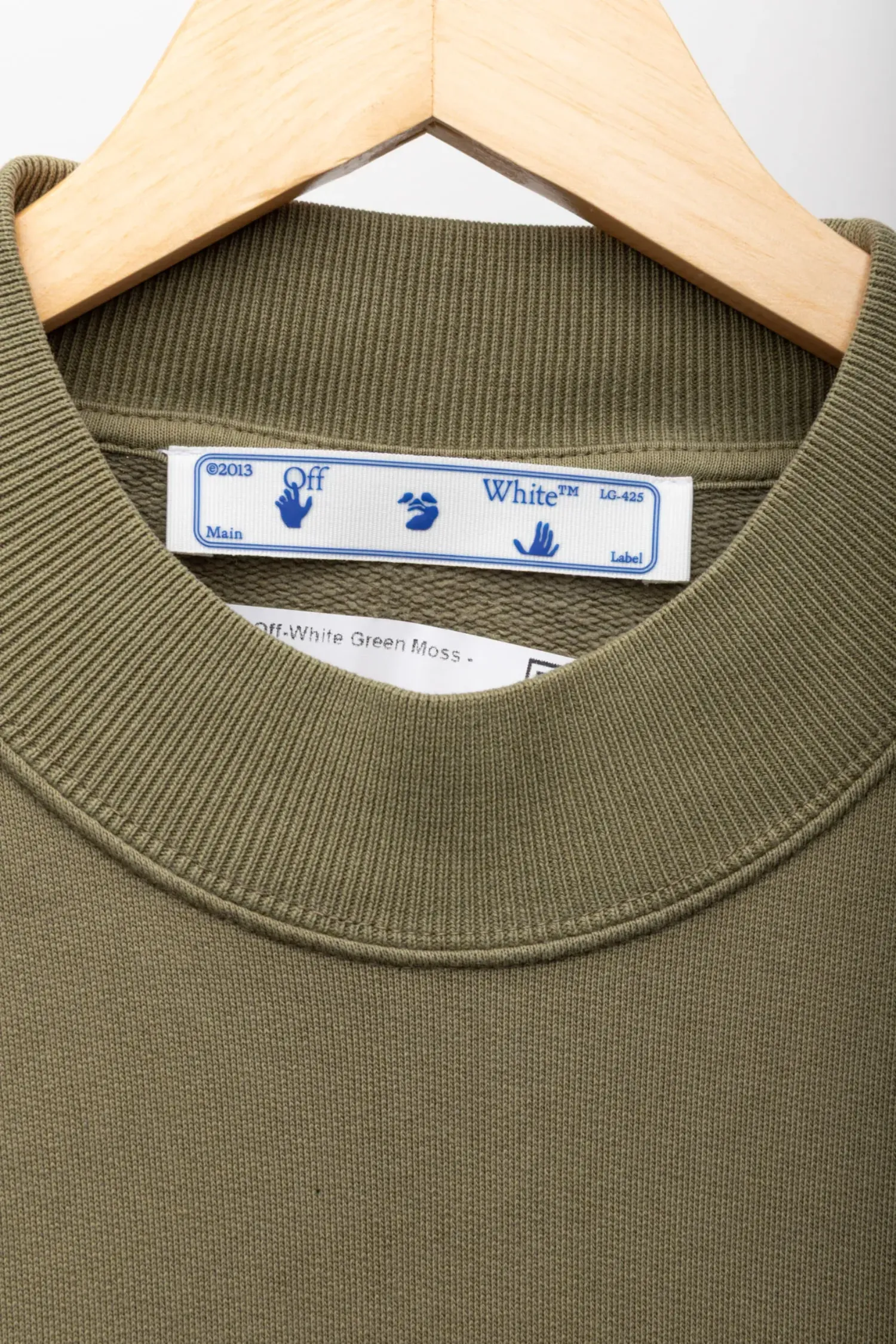 Foto 3 de Crewneck Off-White Green Moss — PP, Novo
