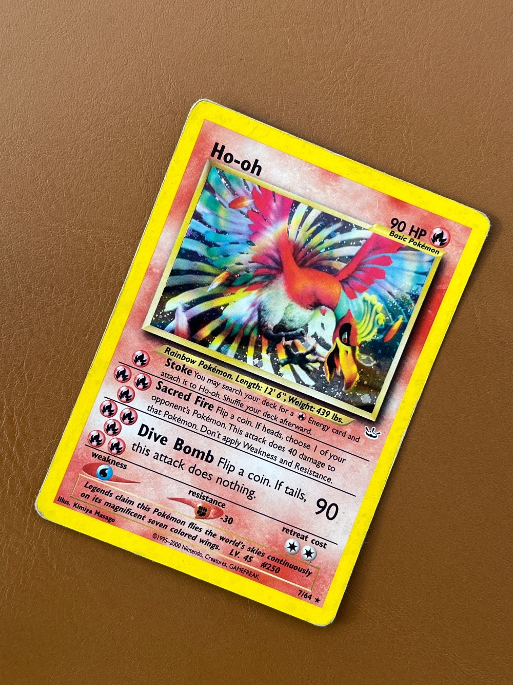 Ho-Oh (7/64) Neo Revelation Pokémon TCG — Moderately Played, Usado