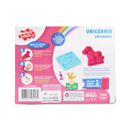 Foto 2 de Massa Estrela Kit Unicórnios