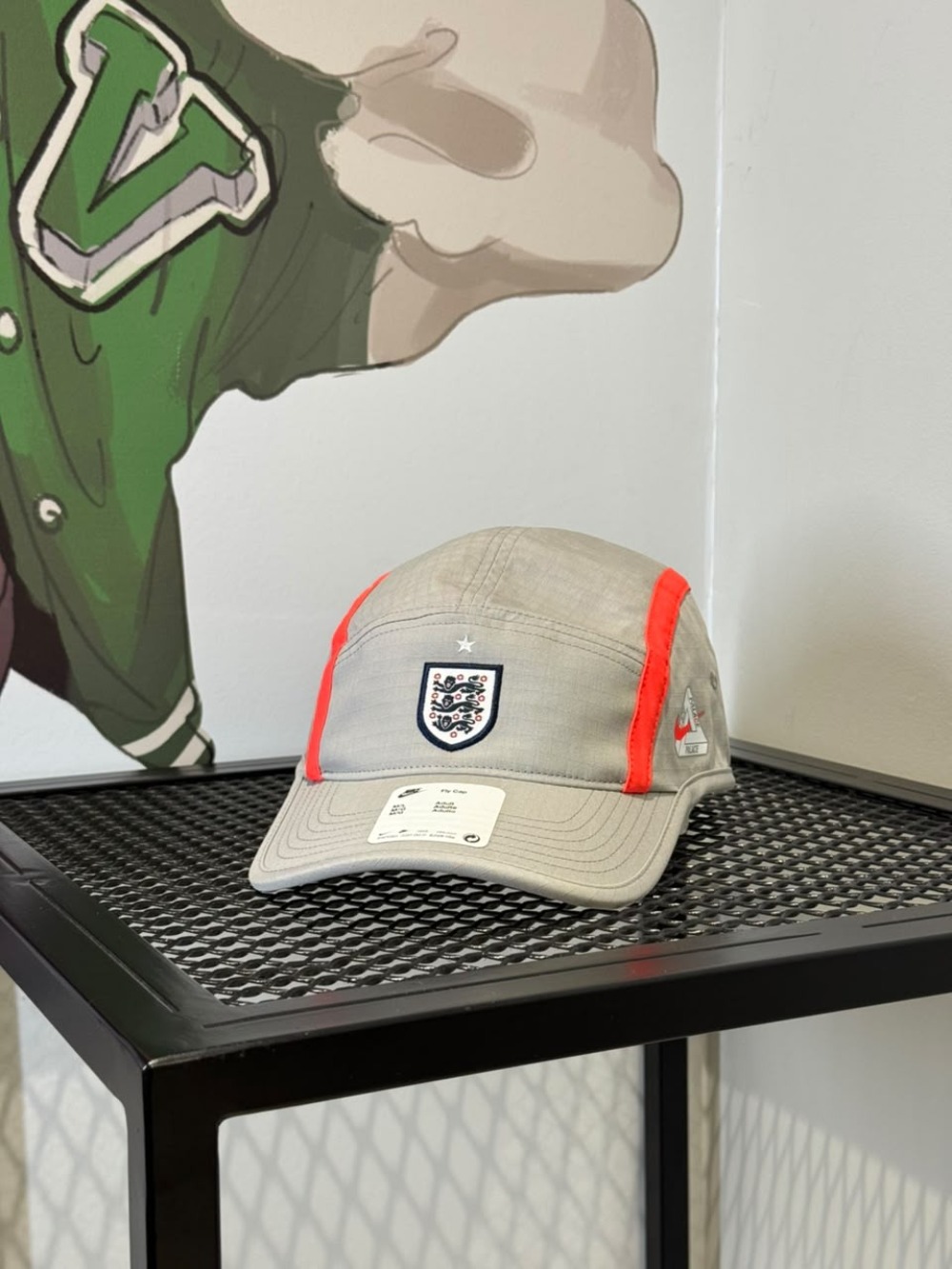 England x Palace x Nike Boné Unstructured Pewter Grey — M / G, Novo