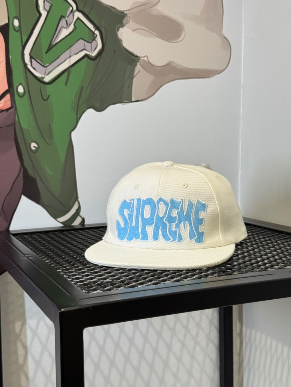 Boné Supreme Creep 6-Panel Stone — Único, Novo