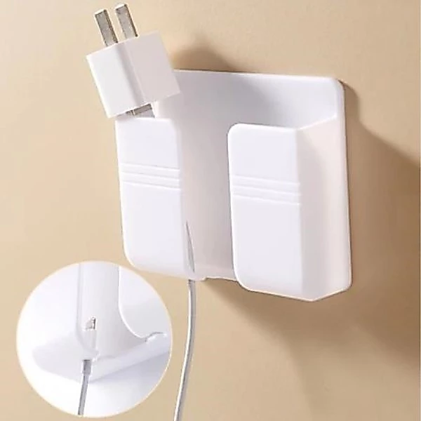 1 Suporte de Parede Multiuso para Celular e Controle Remoto 1 Slot Organizador para Carregar