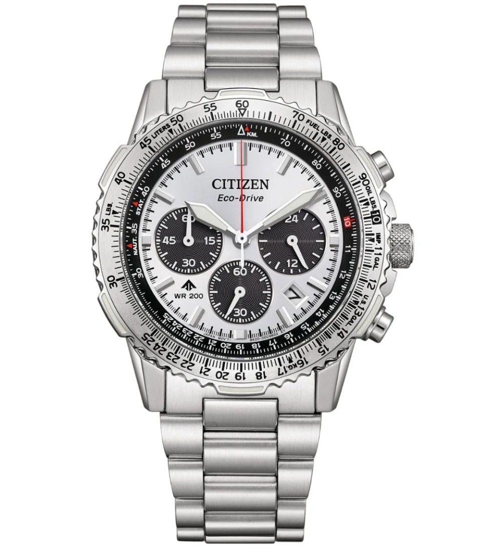 Relógio Citizen Promaster Navihawk Sky Eco-Drive White 40mm — Único, Novo