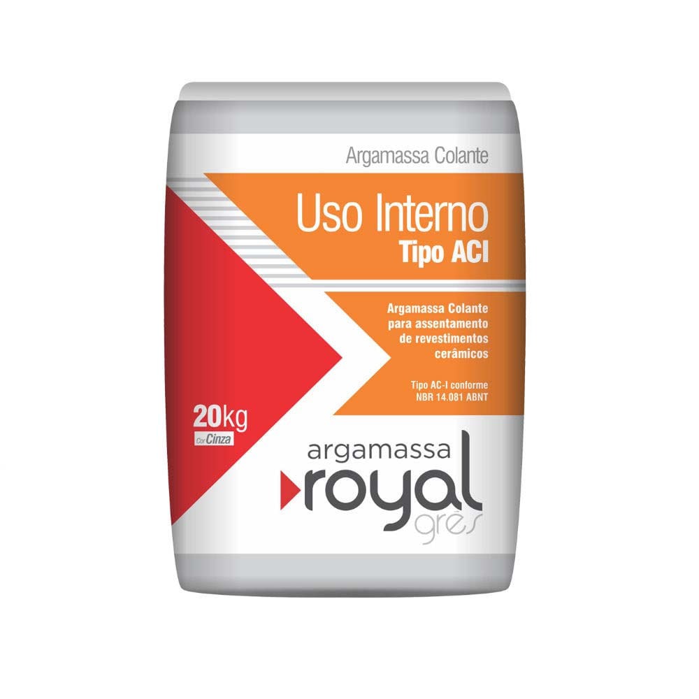 Argamassa ACI Interno Cinza 20kg Royal Gres