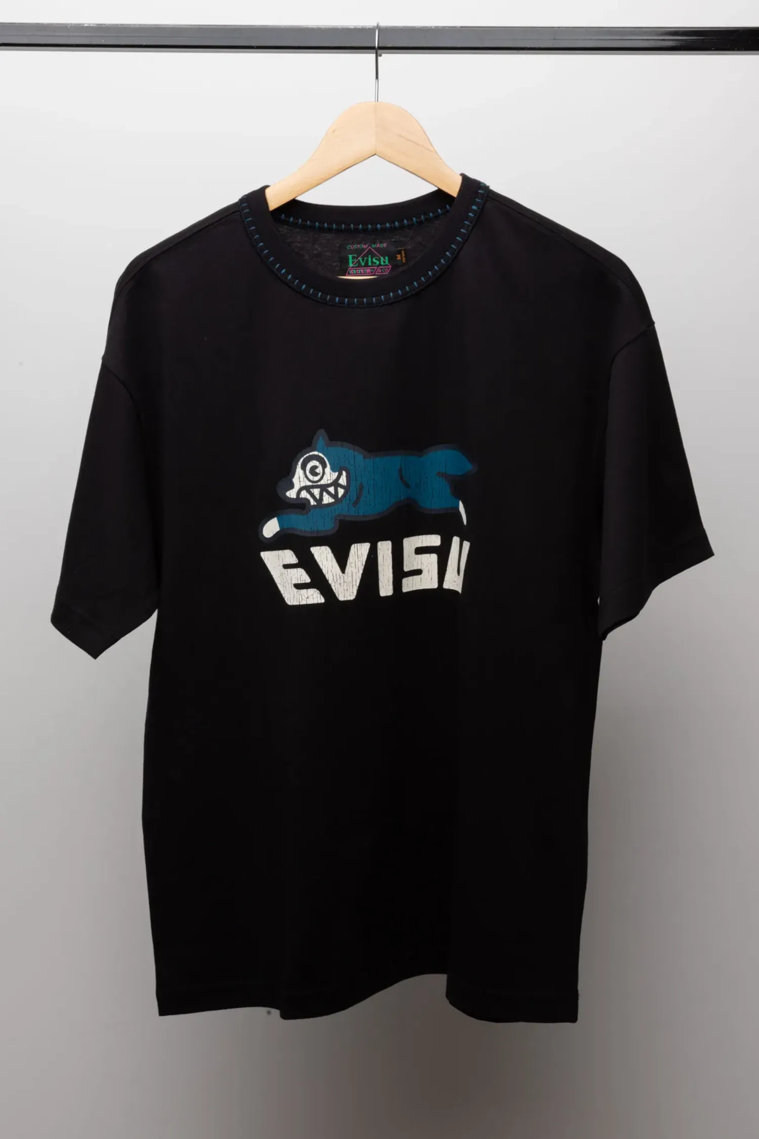 Icecream x Evisu Camiseta Logo Printed Black — M, Novo