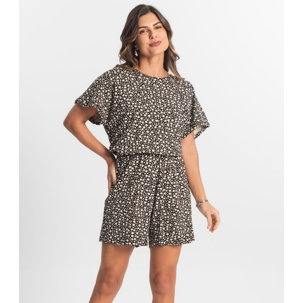 Macaquinho Feminino Molecotton Select Preto