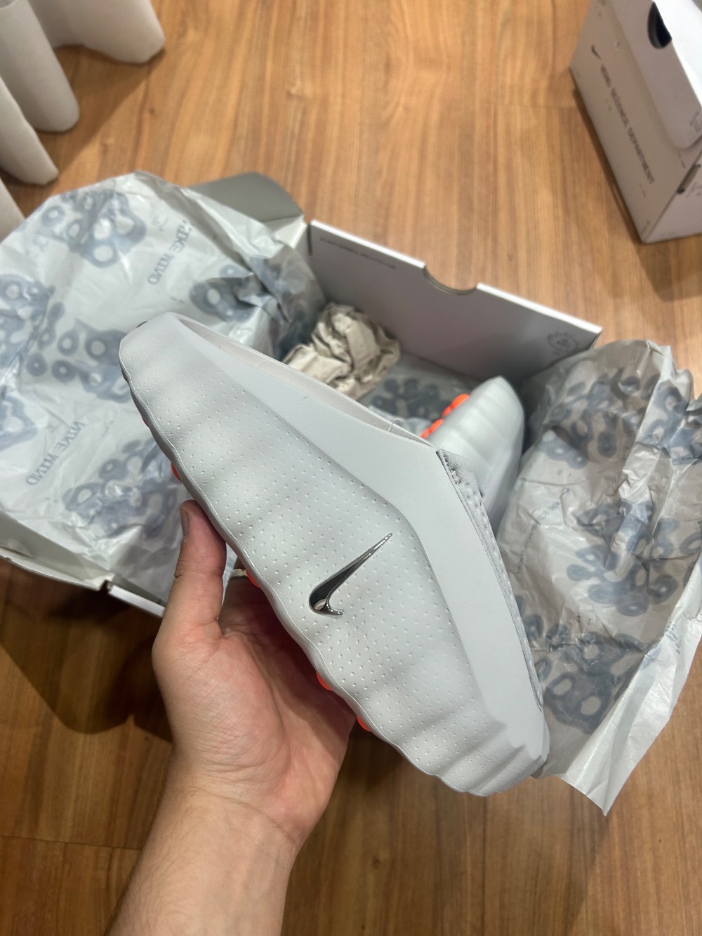 Nike Mind 001 Slide Light Smoke Grey — 45, Novo