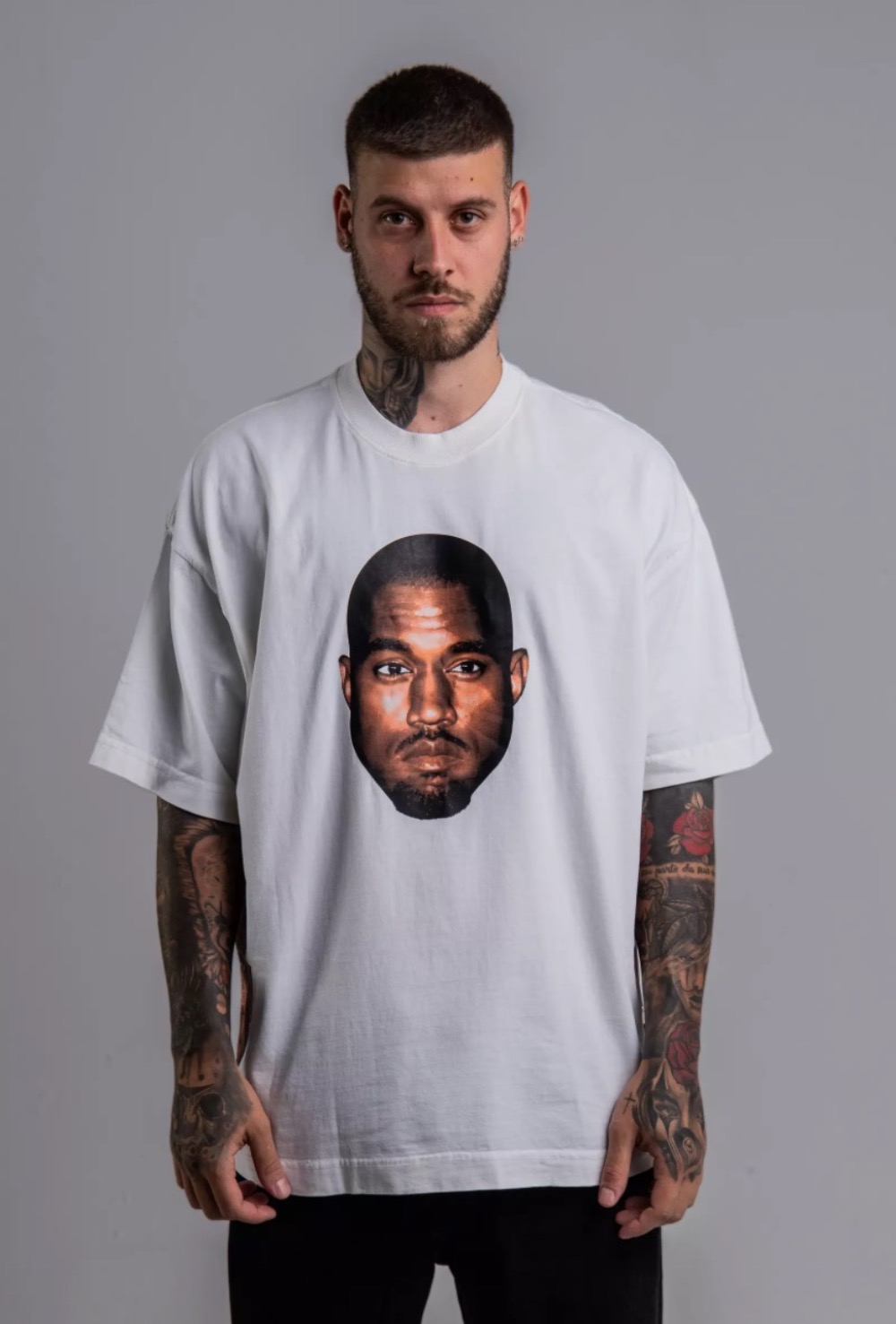 Camiseta Respect 3Face Oversized Fashion Kings White — P / M / G / XG / XXG / 3XG, Novo