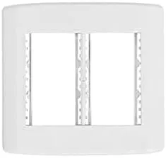 PLACA 4X4 P/ 6 MODULOS COM SUPORTE PLUZIE
