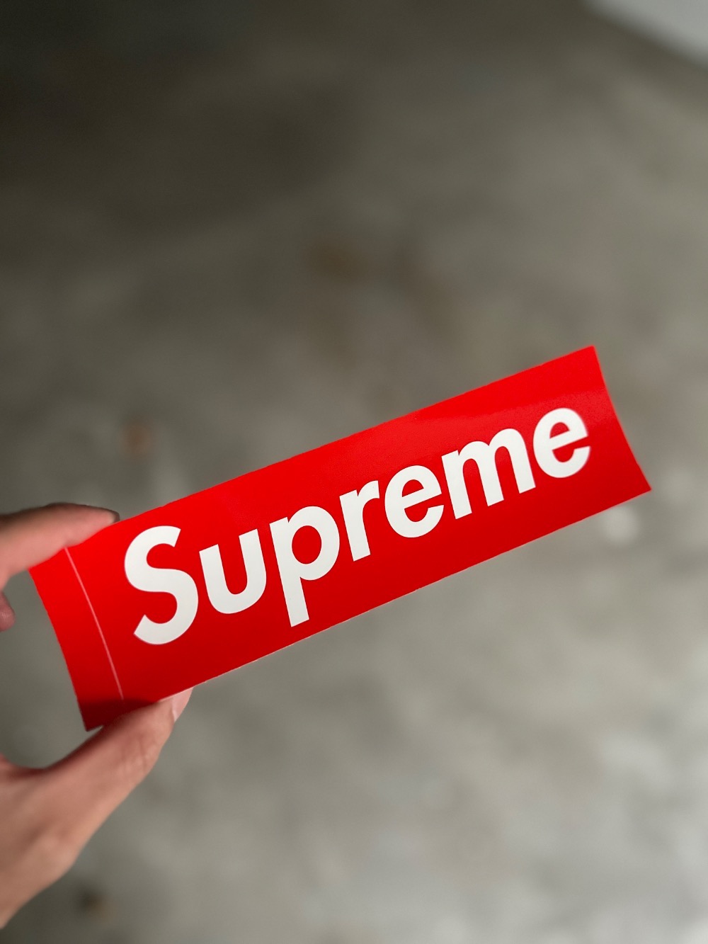Adesivo Supreme Box Logo Red — Único, Novo