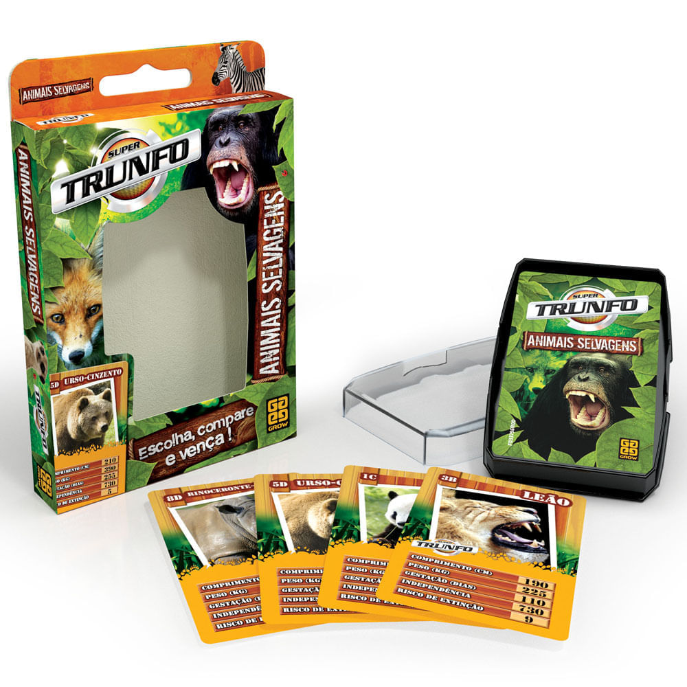 Super Trunfo Animais Selvagens