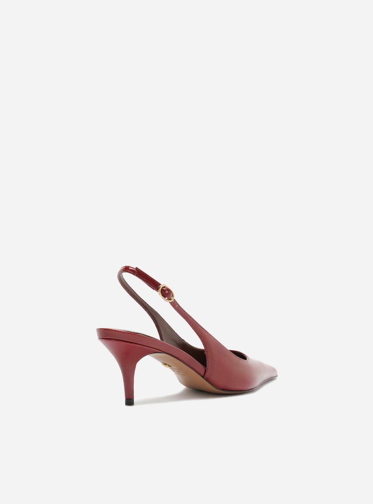 Foto 3 de Scarpin Vermelho Salto Fino Slingback