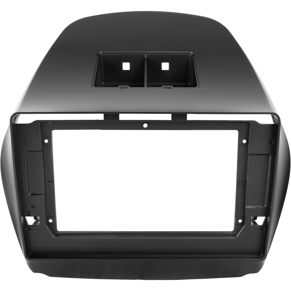 Moldura 10 Polegadas Hyundai Ix35 Painel Multimídia 2din Preto Fosco Alto Acabamento