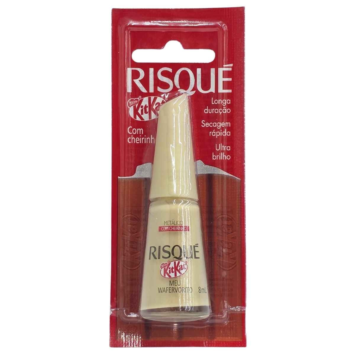 Esmalte Metálico Meu Wafervorito Kit Kat Blister Risque 8Ml