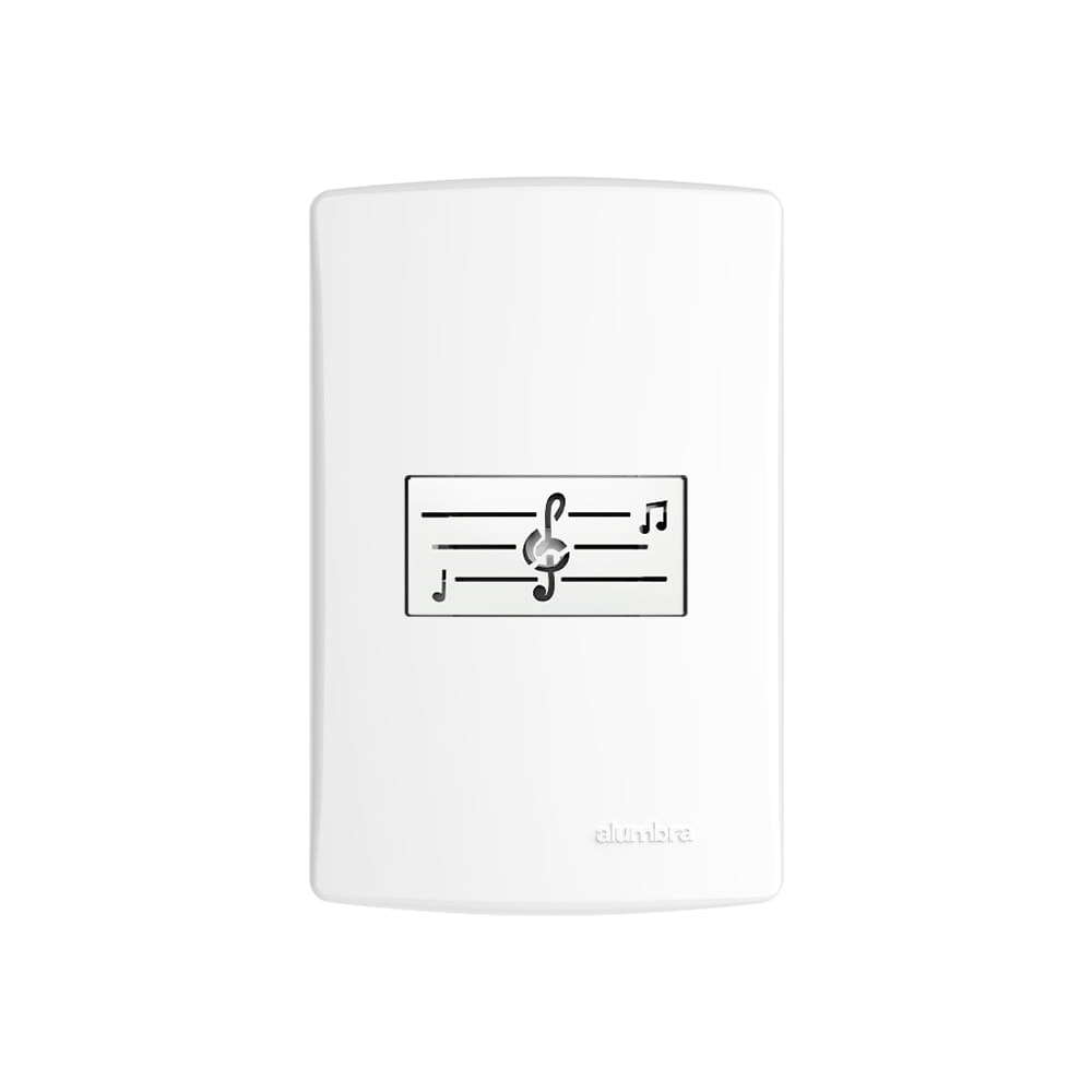 Campainha Dueto Bic C/Pl 4X2 Br Bianco Pro Alumbra