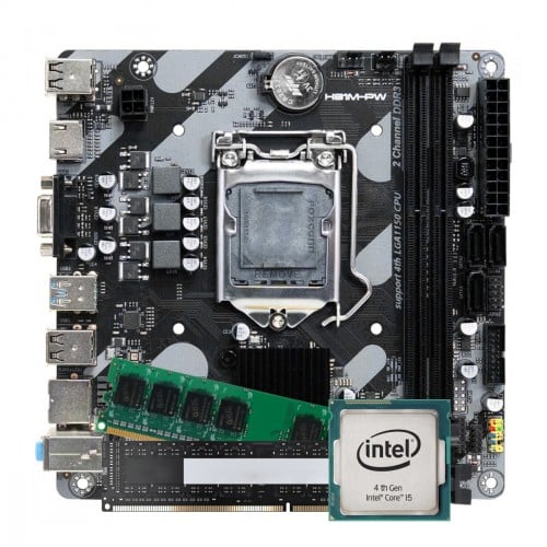 Kit Intel Core i5 3.2GHz + Placa Mãe Chipset H81 + 16GB DDR3
