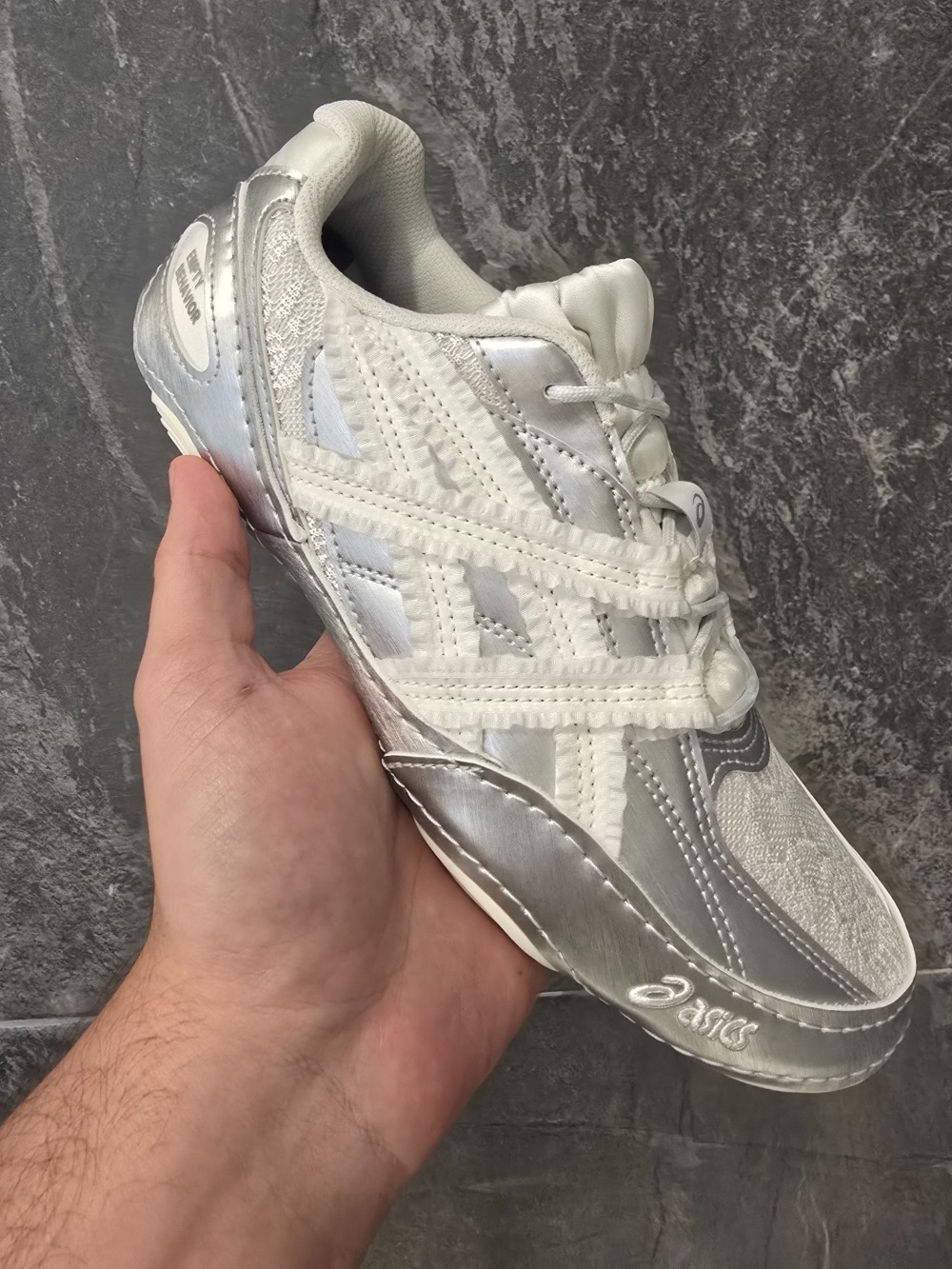 Empty Behavior x Asics Hypersync White Pure Silver Feminino — 35 / 36 / 37 / 38, Novo