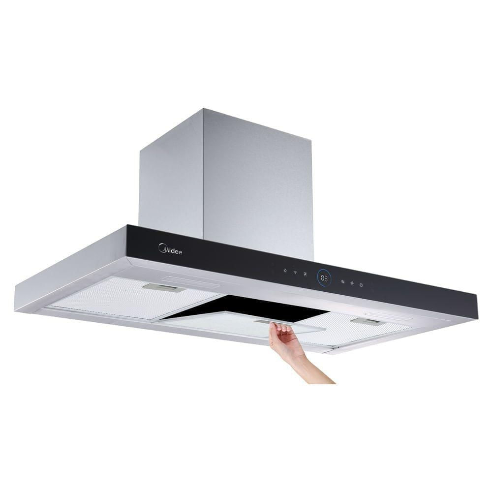 Foto 5 de Coifa de Parede 90cm Smart Pro Touch Midea MH90M77ET22MW2 220V