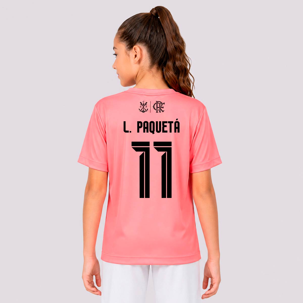 Camisa Flamengo Soltar Infantil Rosa 11 L. Paquetá
