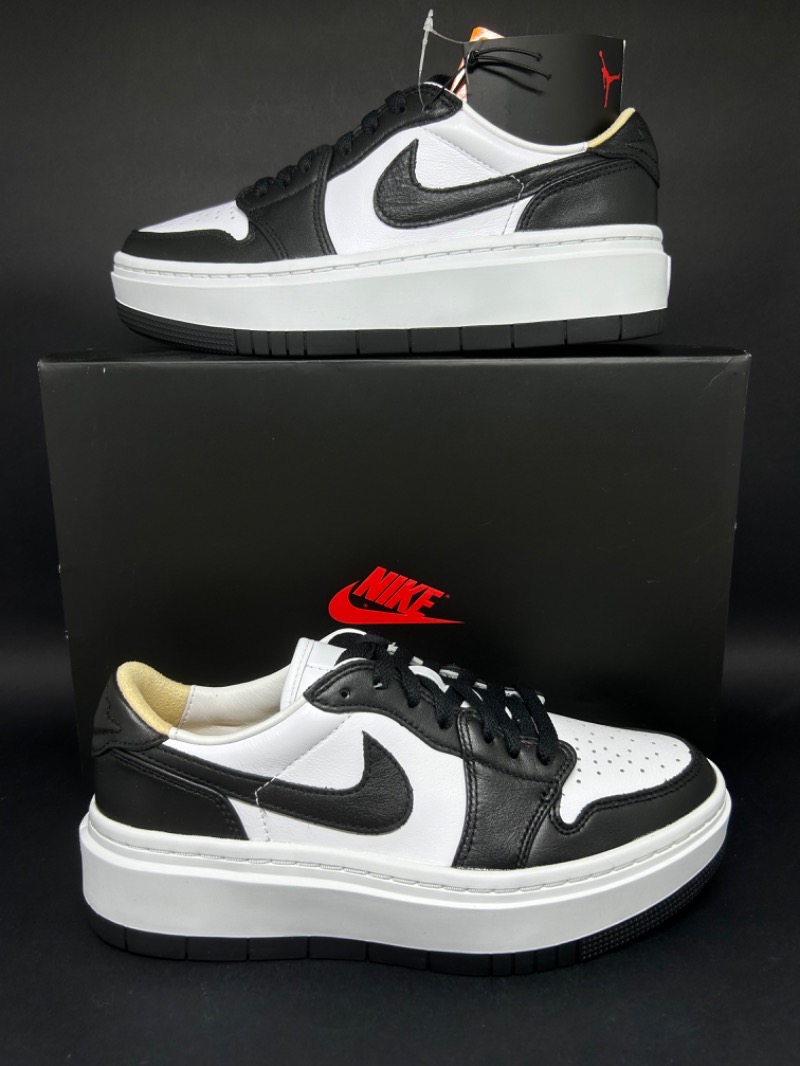 Air Jordan 1 Elevate Low Black White — 37 / 38, Novo