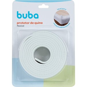 Protetor De Quina E Borda Flexível Em Rolo Branco - Buba