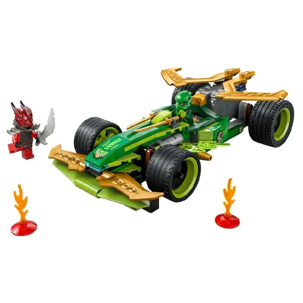 Foto 2 de CARRO DE CORRIDA LEGO NINJAGO PULL-BACK DO LLOYD 181 PEÇAS 71828