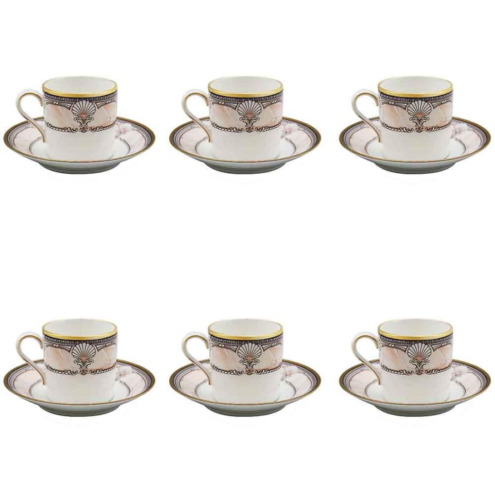 Jogo de xícaras para café Noritake Pacific Majesty 6 peças