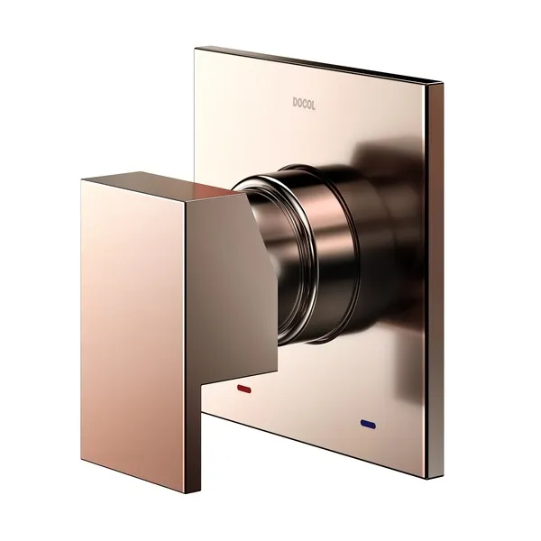 ACABAMENTO MONOCOMANDO CHUVEIRO E DUCHA HIG NEW EDGE/MINIMA COBRE POL DOCOL