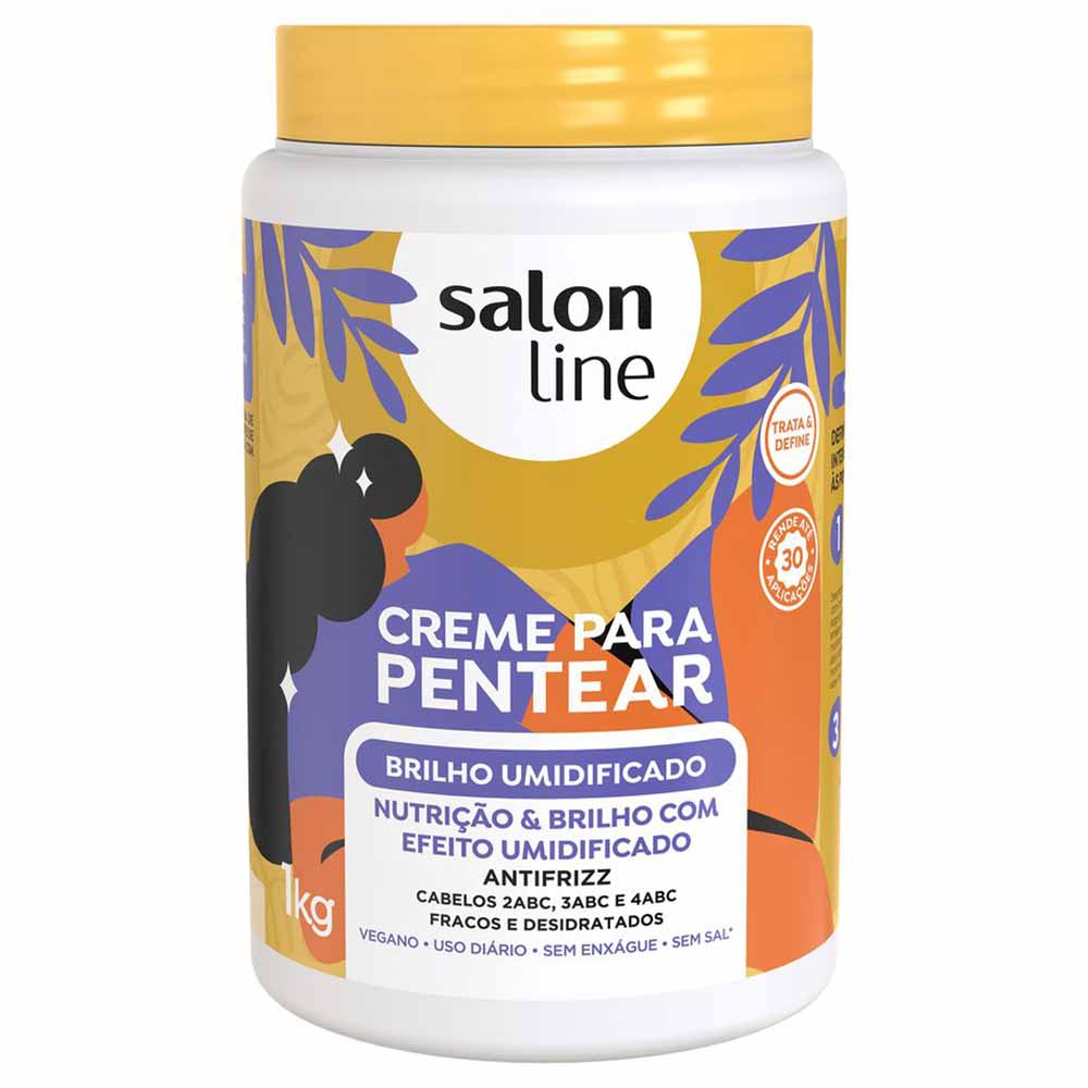 Salon Line Brilho Umidificado - Creme para Pentear — 1Kg