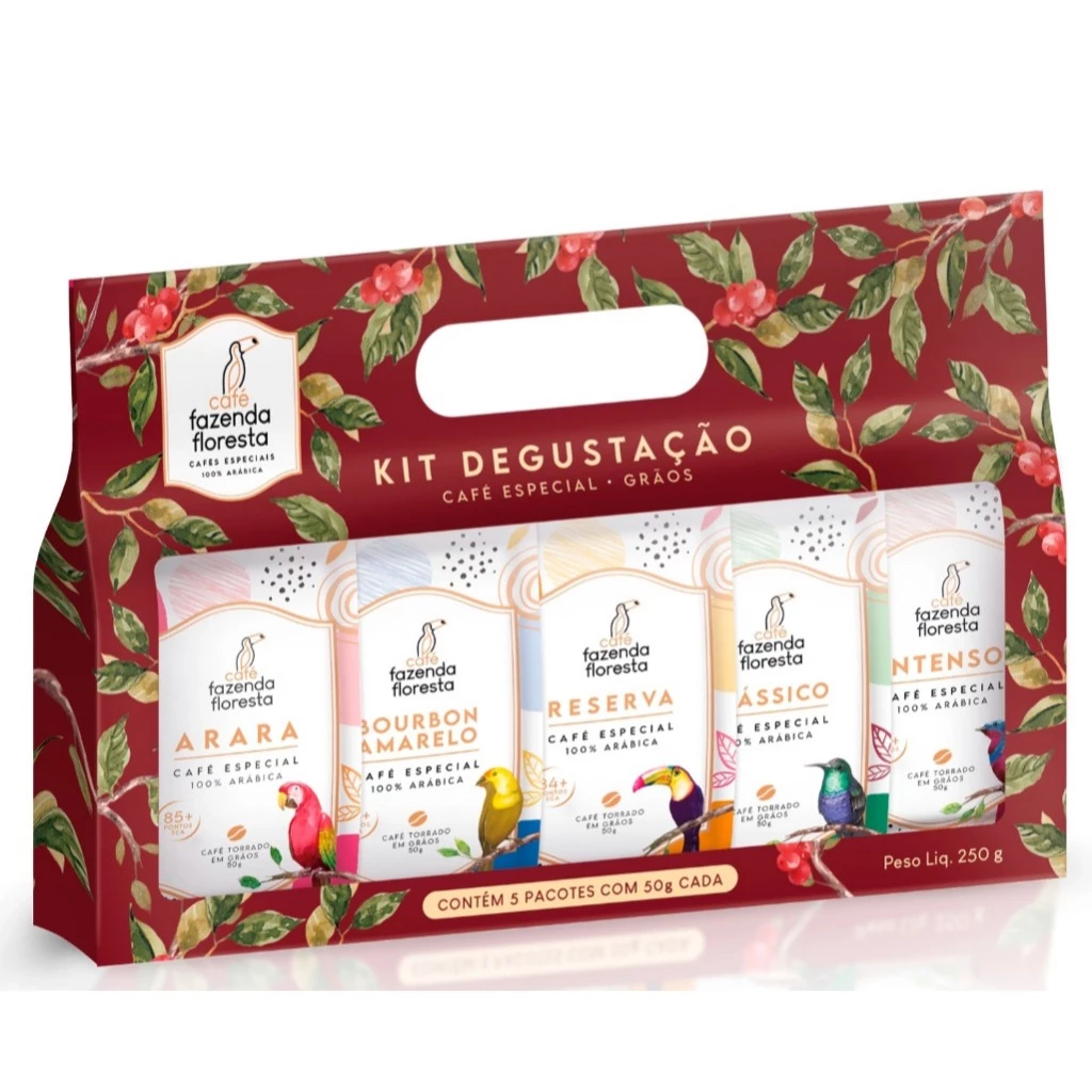 Kit Degustação em grãos - 5 pacotes de 50g