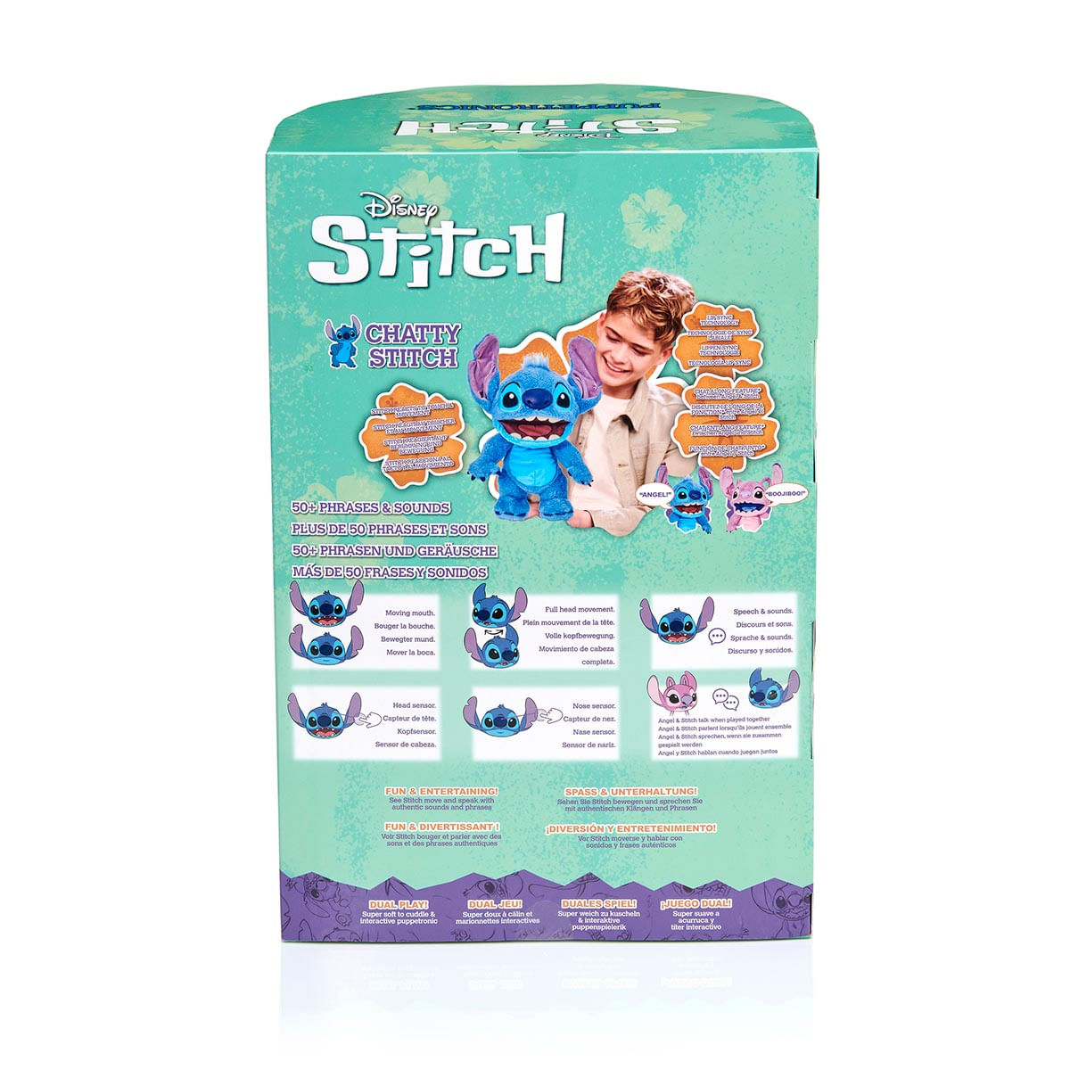 Foto 2 de Pelúcia Interativa Stitch (Fantoche) com Som - Stitch Wow