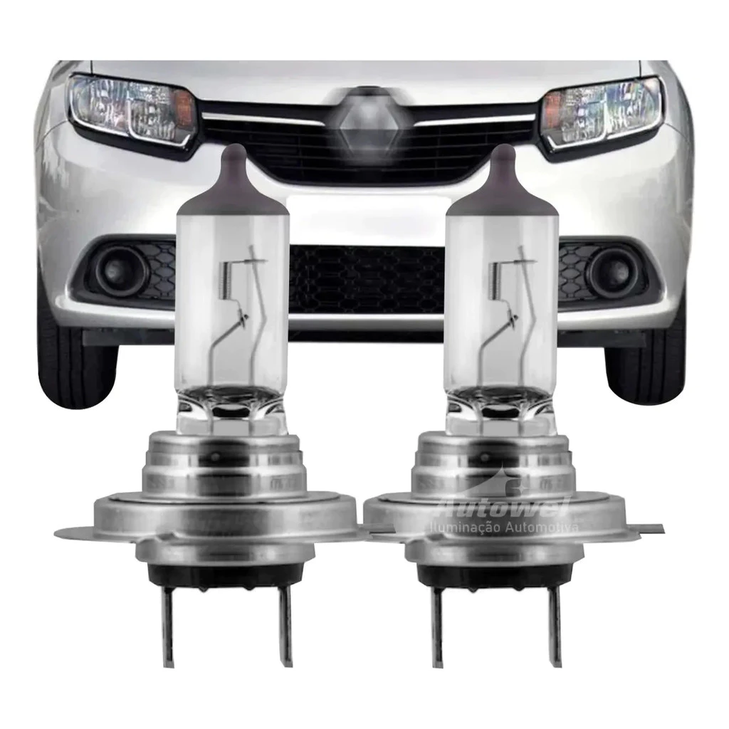 Lâmpadas Sandero Logan Duster 2014 2015 Até 2022 Farol Baixo