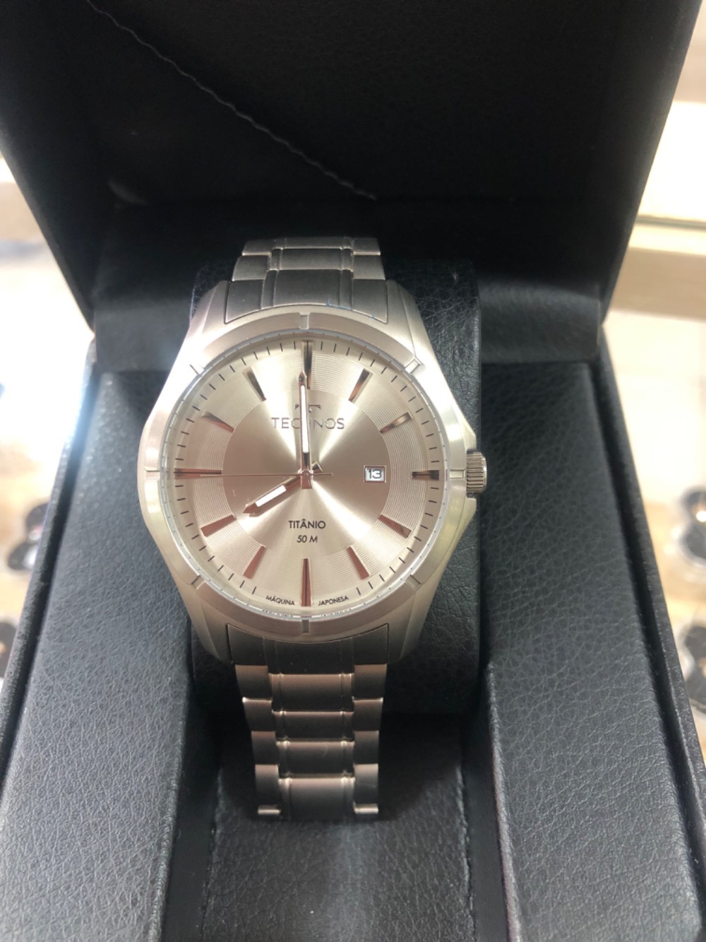 Relógio Technos Executive Titanium Silver 45mm — Único, Novo