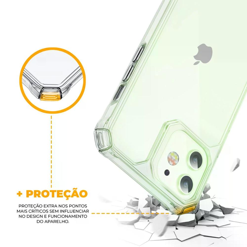 Foto 2 de Capa Case Capinha iPhone 11 Clear Proof Gshield –Transparente, Leve, Dupla Proteção e Alta Segurança