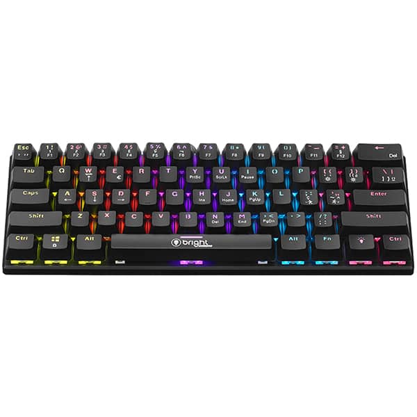 Teclado USB Gamer mecânico, Iluminação LED, GTC565, Bright - CX 1 UN