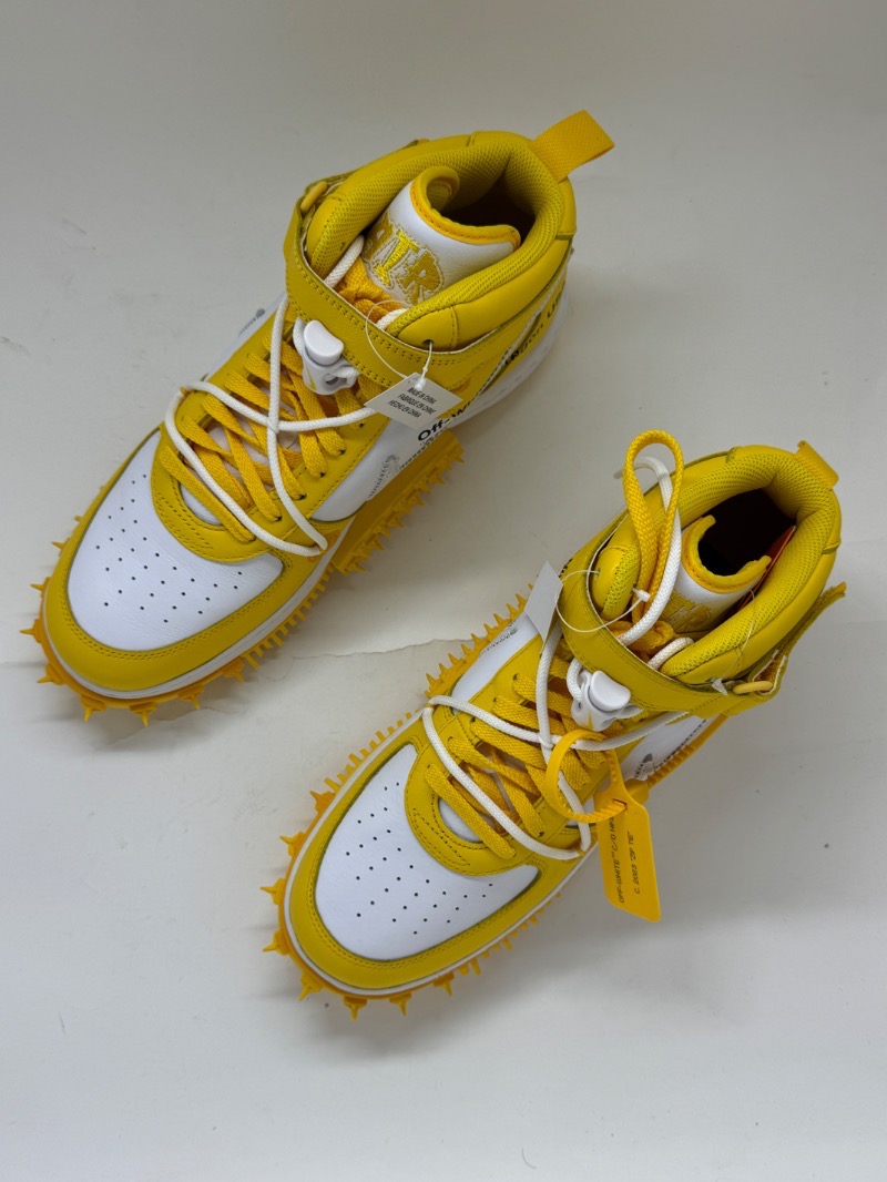 Foto 2 de Off-White x Nike Air Force 1 Mid Varsity Maize — 44, Novo