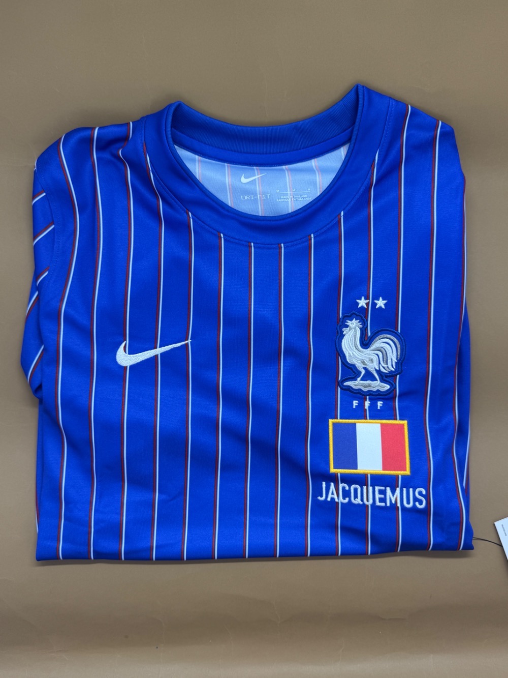 France x Jacquemus x Nike Camiseta Dri-FIT Blue — M / G / XG, Novo