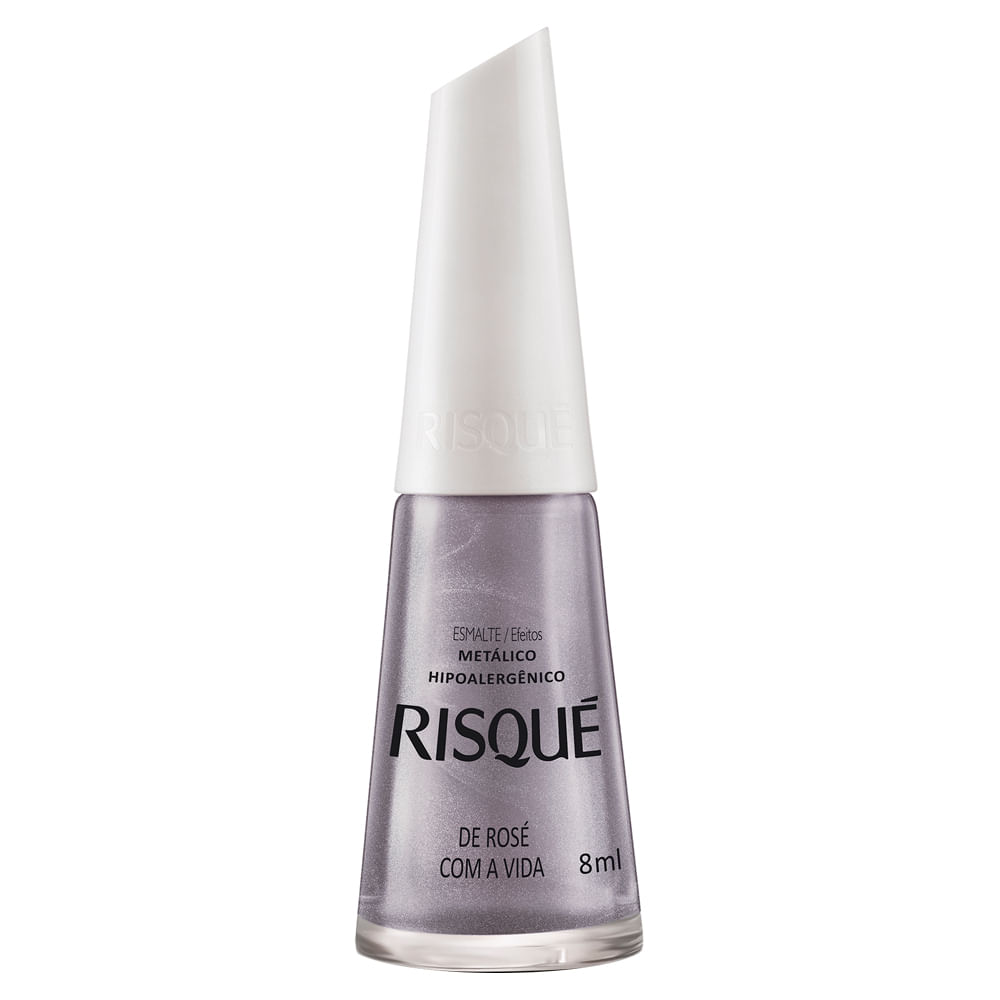 Esmalte Efeito Metálico - Risqué — De Rosé Com a Vida
