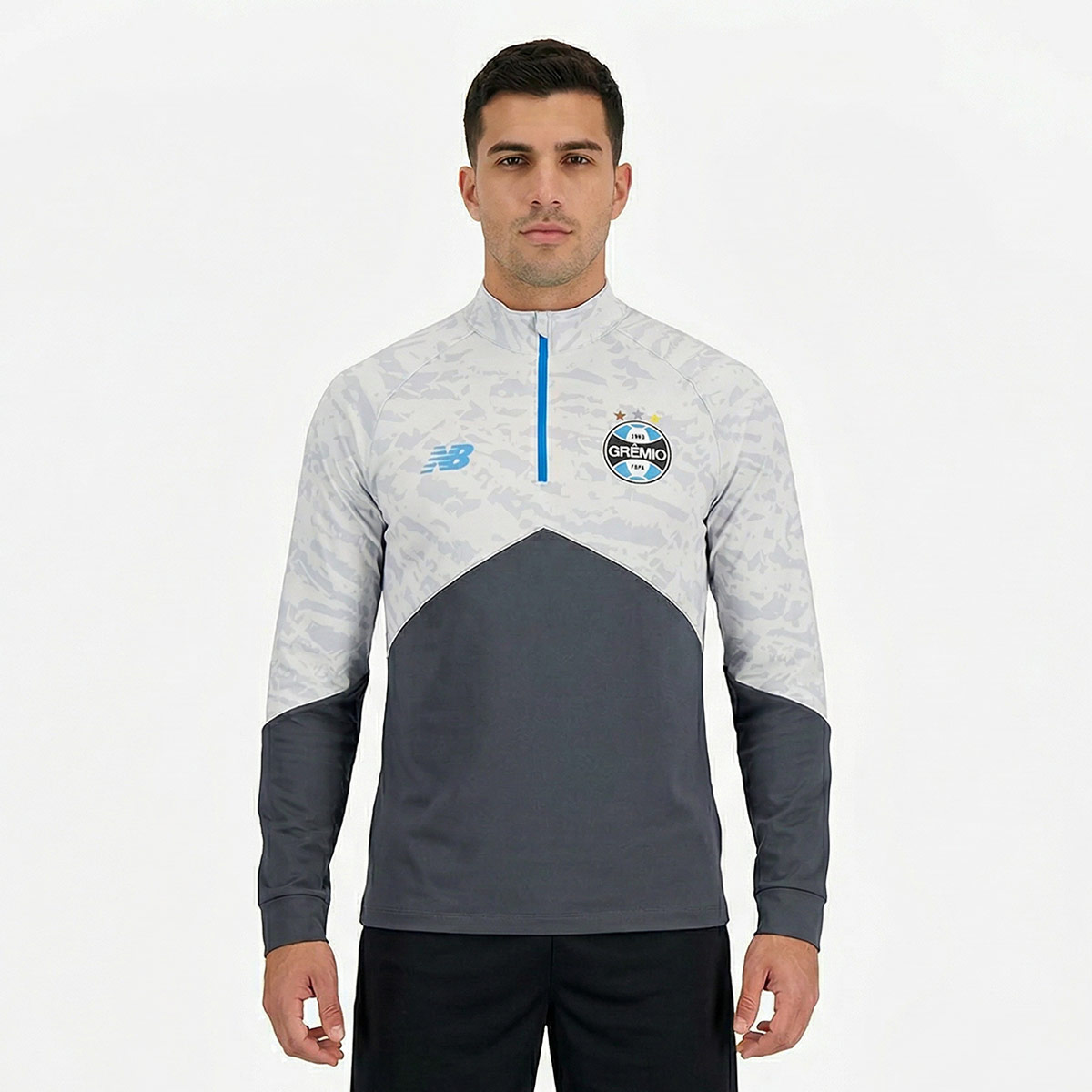 Blusão New Balance Grêmio Treino 2026 Cinza