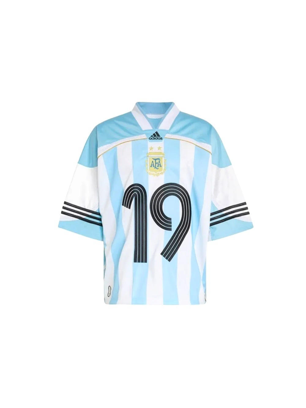 Camiseta adidas Bringback Remixed Argentina Sky Blue White. — P, Novo