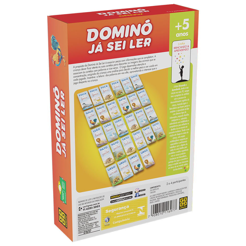 Foto 5 de Jogo Dominó Já Sei Ler