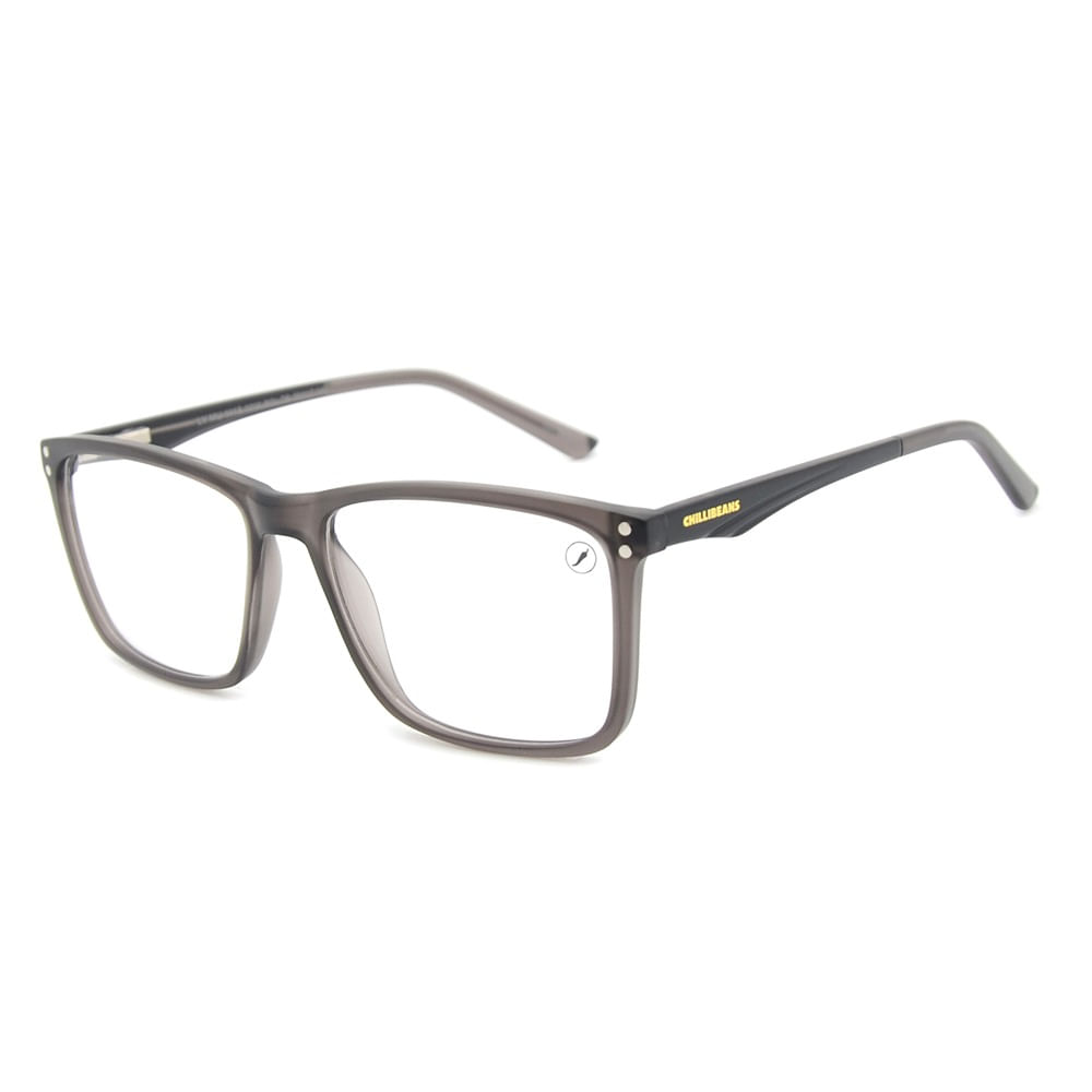 Armação Para Óculos de Grau Masculino Chilli Beans Clássicos Quadrado Marrom LV.IJ.0302.0102 M