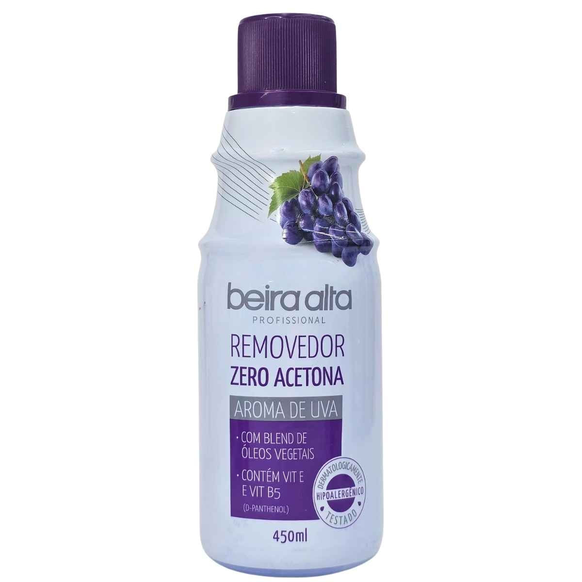 Removedor De Esmalte Zero Acetona Uva Beira Alta 450Ml