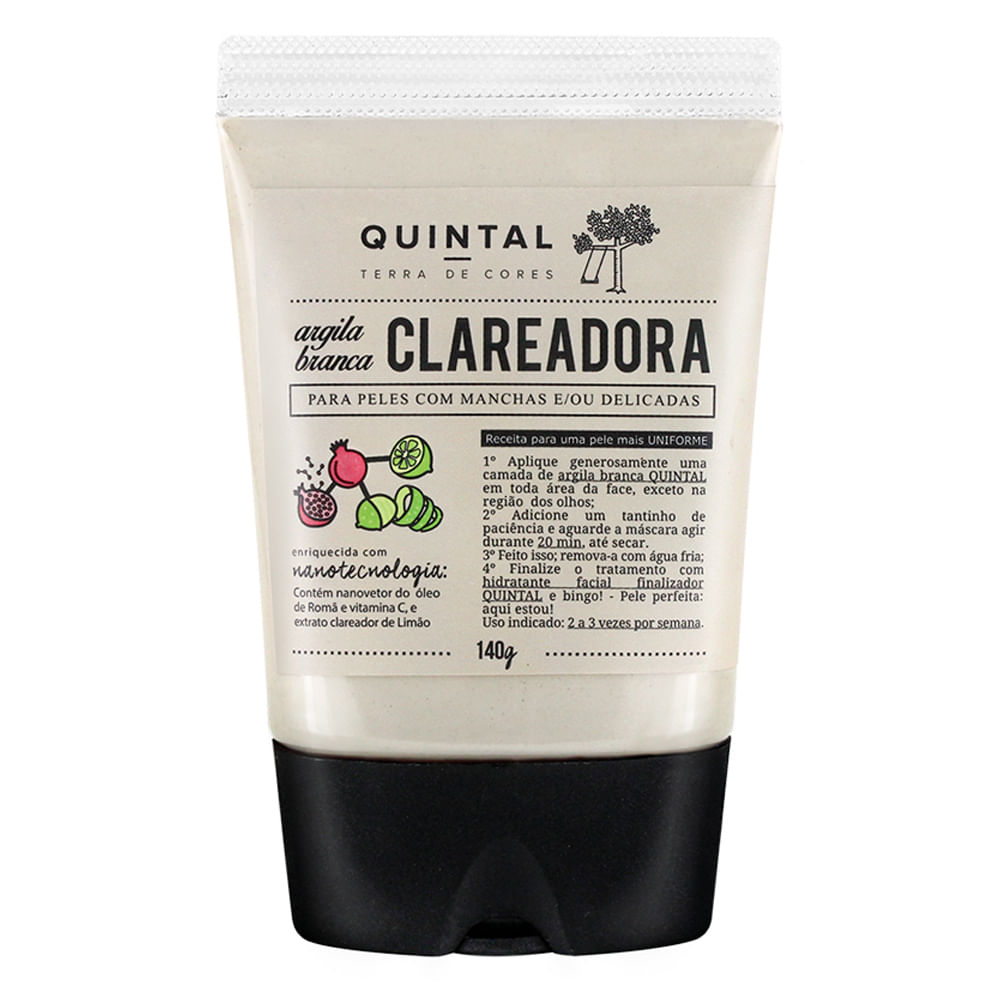 Máscara Facial Quintal - Argila Branca Clareadora — 140g