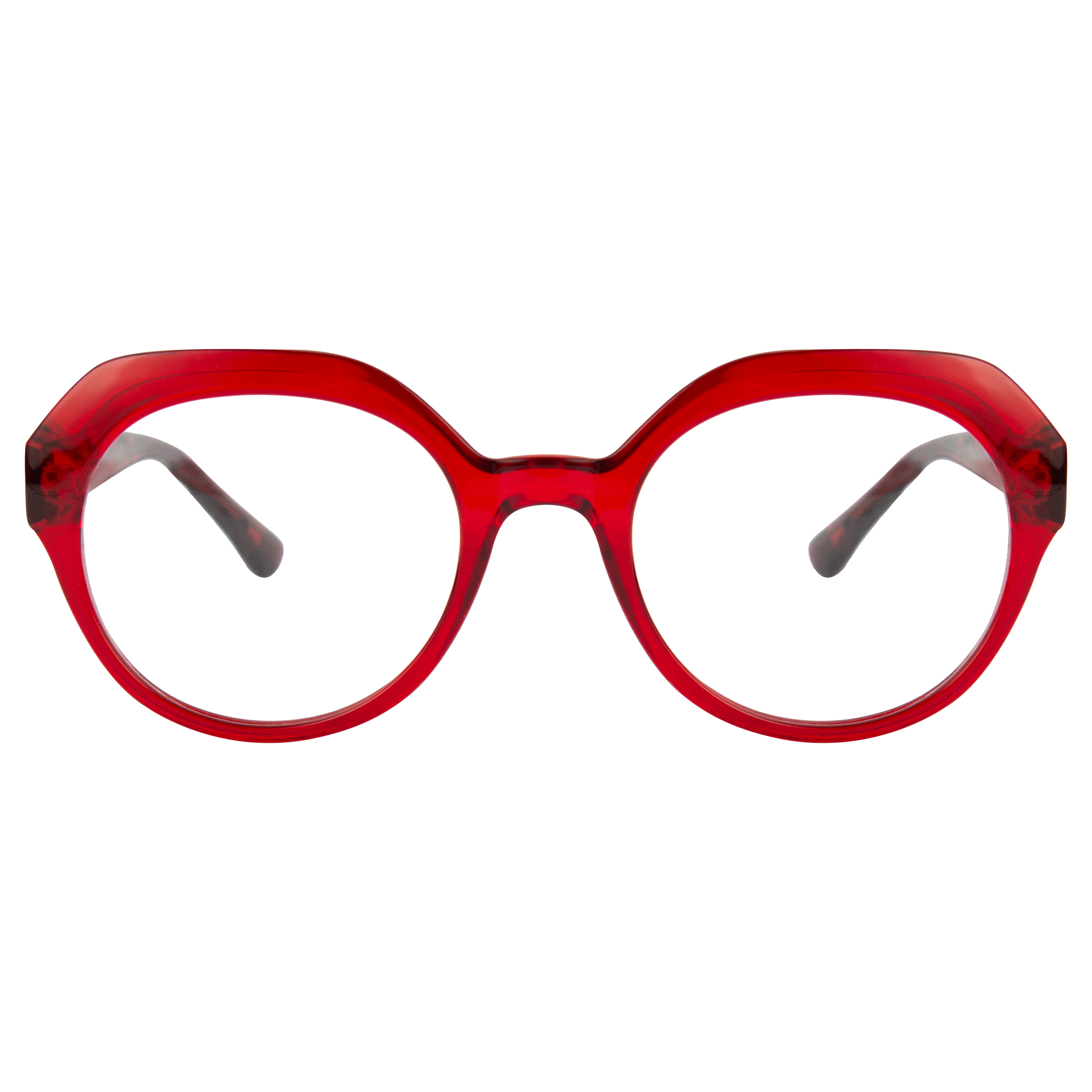 Armação para Óculos de Grau Feminino DNZ RDNZ14203C3 Cristal Vermelho