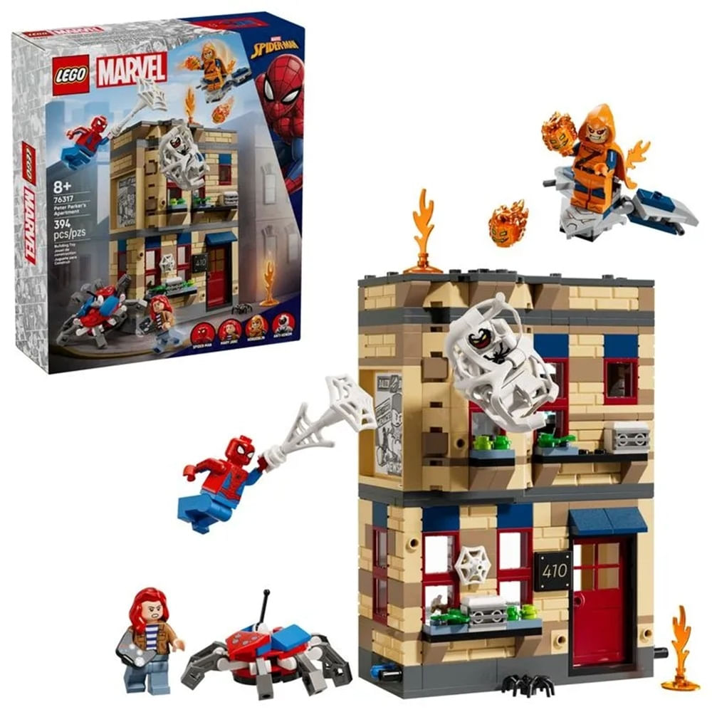 APARTAMENTO DO PETER PARKER LEGO MARVEL SPIDER-MAN 394 PEÇAS 76317