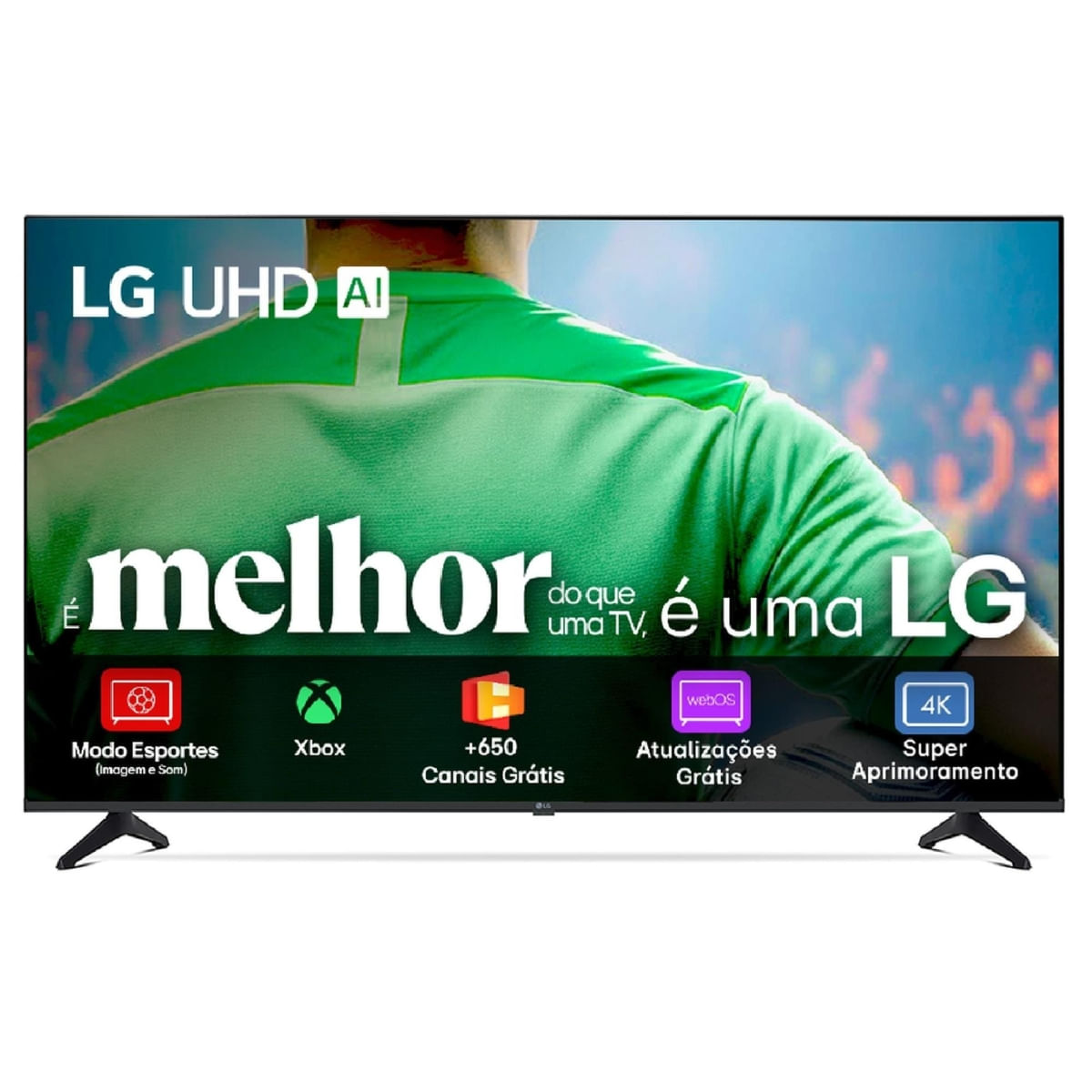Smart TV 4K LG 43" UHD 43UA7500PSA Processador a7 Gen8 Alexa Integrado Otimizador de Jogos