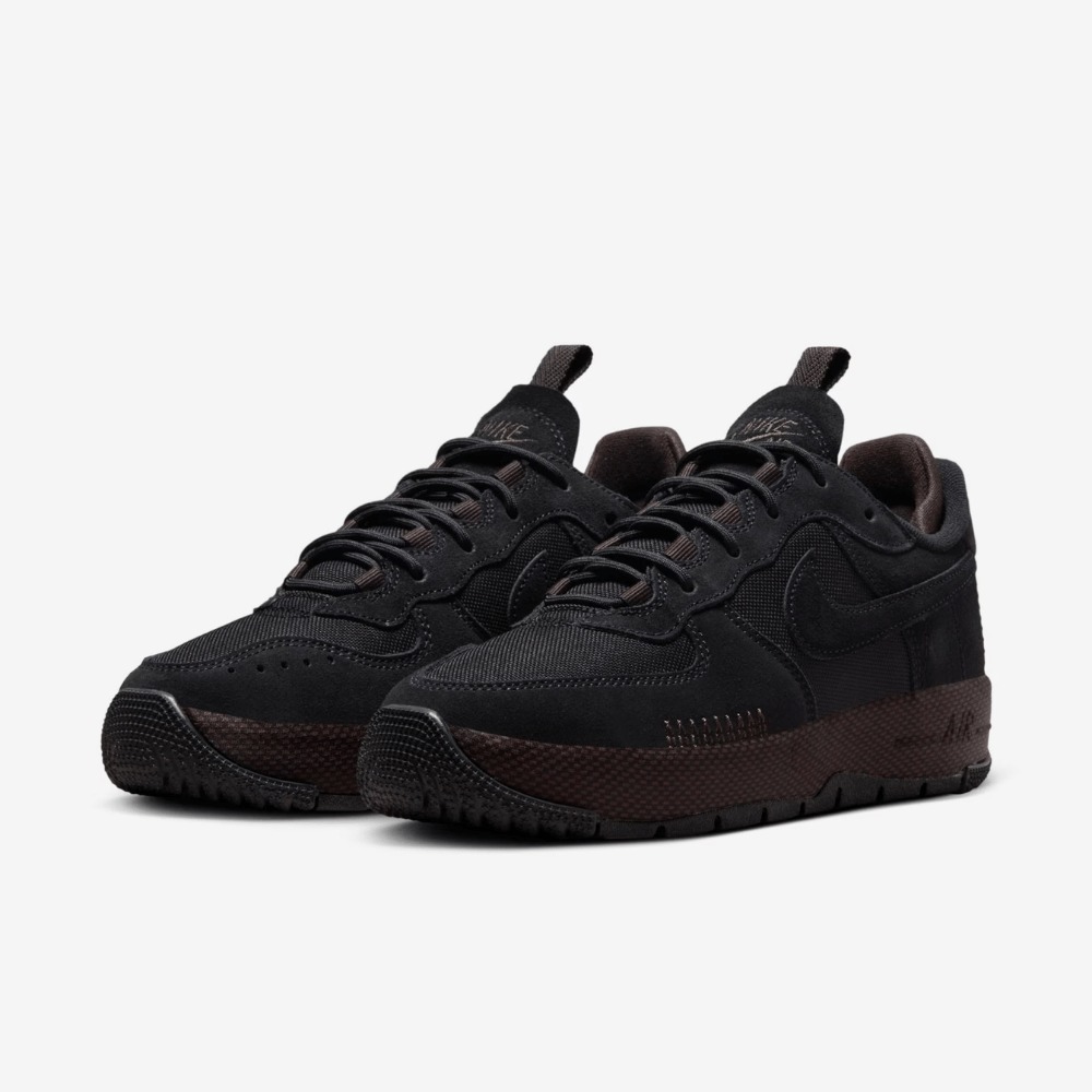 Nike Air Force 1 Wild Black Velvet Brown — 39 / 40 / 40.5 / 41 / 42 / 42.5, Novo