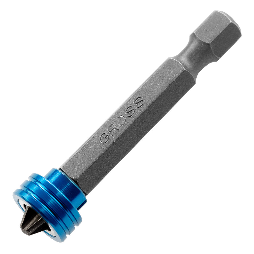 BITS PHILLIPS PH2, IMANTADO COM LIMITADOR, ACO CROMO MOLIBDENIO, 50MM, 1PC // GROSS