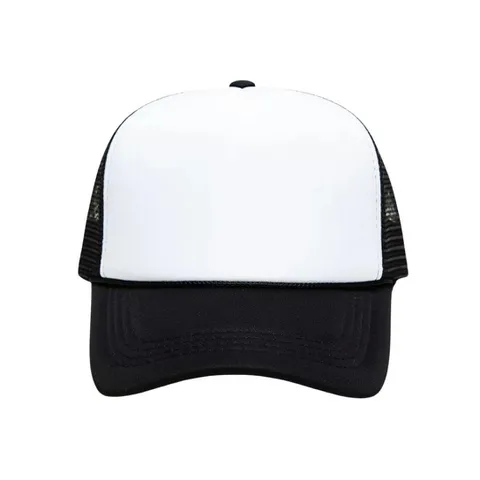 Bone Trucker Aba Curva Tela Ajustavel Snapback Preto Branco